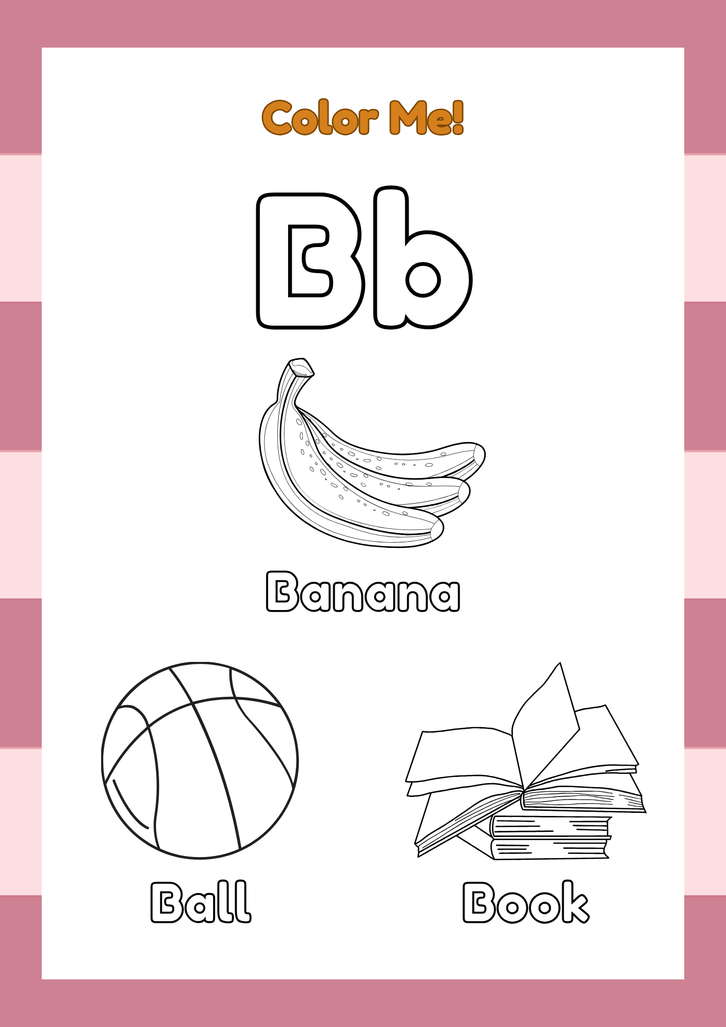 ABC Coloring Booklet for Kids – Printable PDF