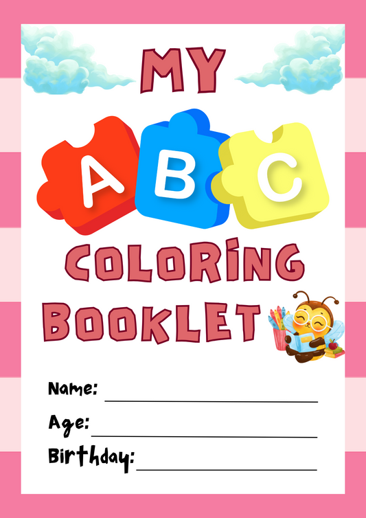 ABC Coloring Booklet for Kids – Printable PDF